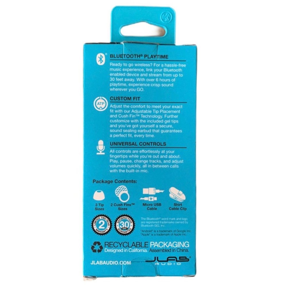 JLab JBuds Pro Wireless Earbuds – Teal - Picture 3 of 3